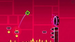 Играем в Geometry Dash. Уровень Back On Track.