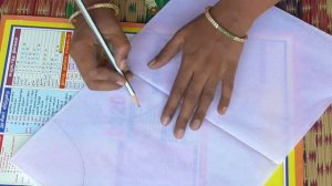 How to draw and trace design on blouse for aari work