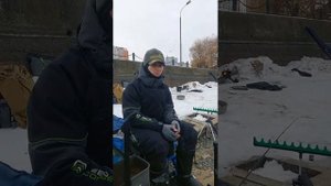 Рыболовный выезд в Братеево. Рыбалка на фидер зимой 2023. Ловля плотвы и Леща