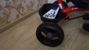 Обзор детского трёх колесного велосипеда с крышей, родительской ручкой и на резиновых колесах EVA!