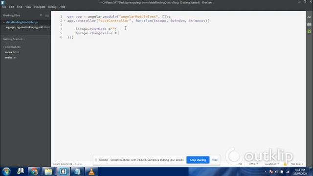 5 StartFromScratch AngularJS App Creation from Scratch ng app, ng cotroller, ng init смотреть онлайн