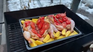 Курица в коктальнице (курица в коробке)