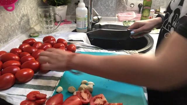 Вяленые прмидоры/Рецепт вяленых помидоров в духовке/Как я делаю вяленые томаты/