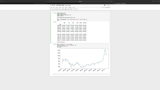 Python Finance fundamentals - Create Stock Charts in 5 min (Tesla, Xpeng and Lucid) смотреть онлайн