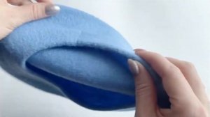 Берет демисезонный голубой