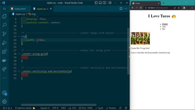 How To Center Any Element Using CSS | Intro To CSS