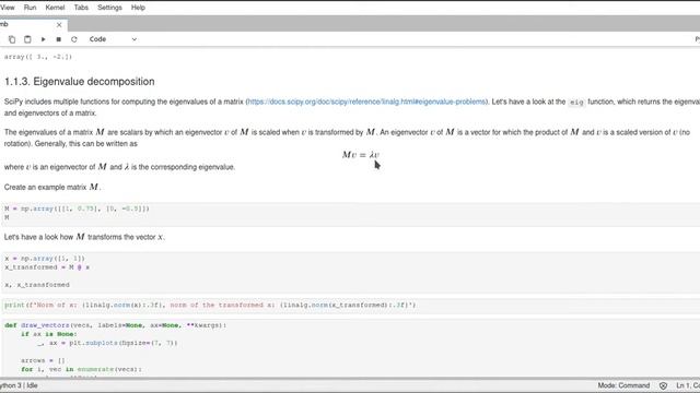 Scipy 2020 - 10.1 - Mathematical Processing With Scipy - Linear Algebra