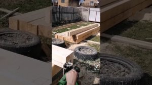 Начало стройки. Строим баню сами...