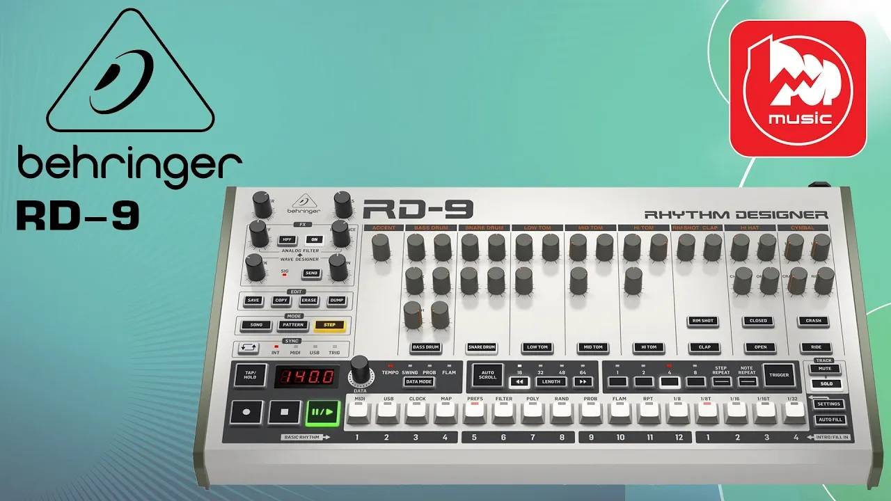 Аналоговая драм-машина Behringer RD-9. Реинкарнация легендарной Roland TR-909