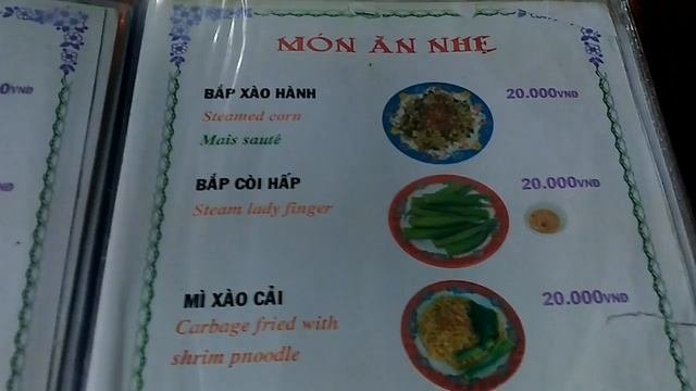 Цены на выпивку во Вьетнаме. Морепродукты Нячанг