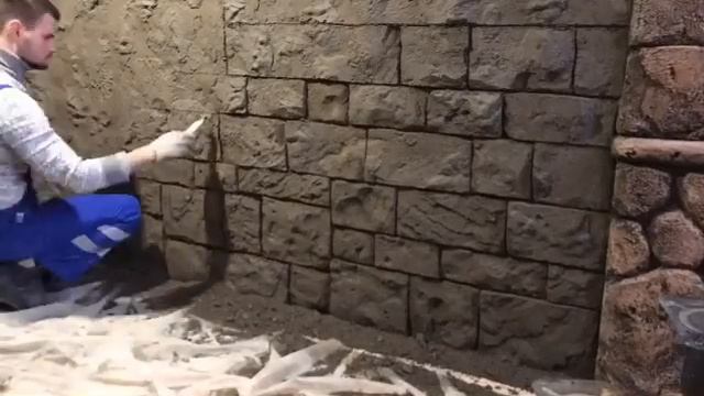 Штукатурка «Каменная кладка» своими руками