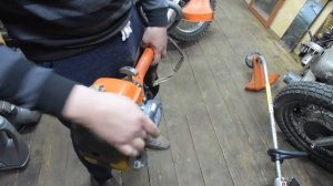 Бензокосы Oleo Mak"Sparta 25 TR" и STIHL - FS-45c.Сравнение и запуск после зимы.