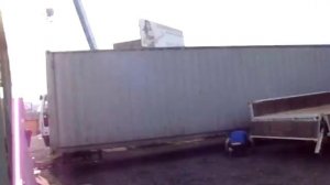 Разгрузка 40 футового контейнера