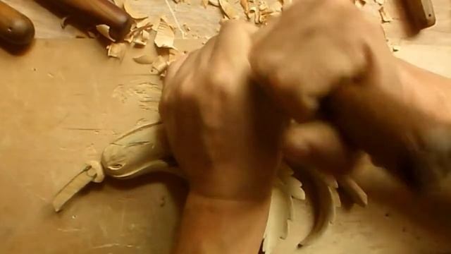 Резьба по дереву Классический акант. смотреть онлайн