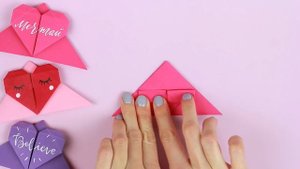 ОРИГАМИ ЗАКЛАДКА СЕРДЕЧКО ИЗ БУМАГИ
