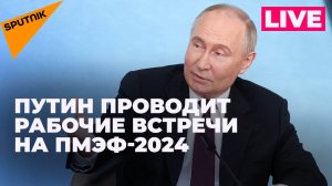 Путин проводит рабочие встречи на полях ПМЭФ-2024 в Санкт-Петербурге