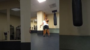 Толчок гири 24 кг