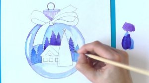 С НОВЫМ ГОДОМ ❄ Как нарисовать новогоднюю игрушку - шар ❆  Уроки рисования ❆ | Art School