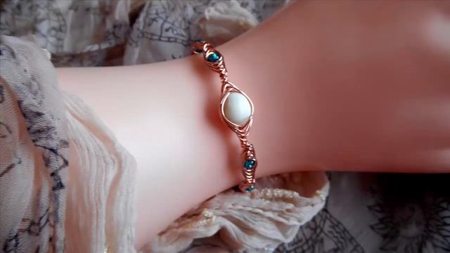 КУЛОН из медной проволоки и холодного фарфора Wire Wrap смотреть онлайн