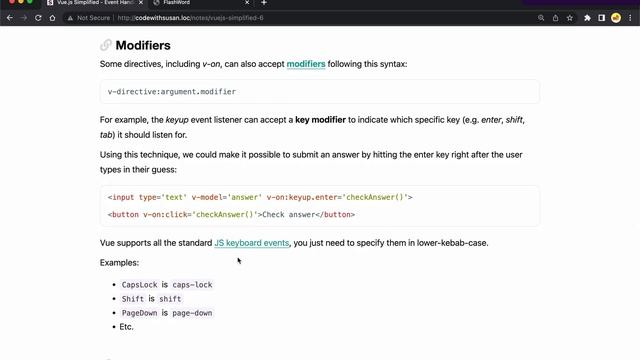 Vue.js Simplified - Event Handling (#6)
