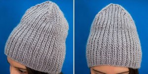 Вяжите популярную шапочку-бини спицами!