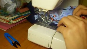Обработка горловины футболки трикотажной бейкой