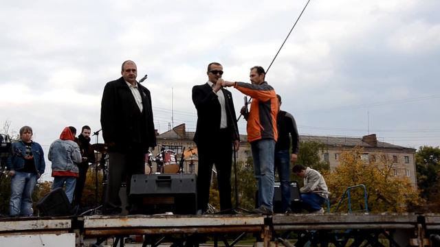 Автопробег. Краматорск-Славянск. Вече (Славянск) 05.10.2014 смотреть онлайн