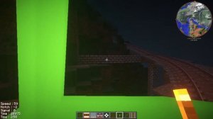 (Real Train Mod) Minecraft train ride FRONT VIEW