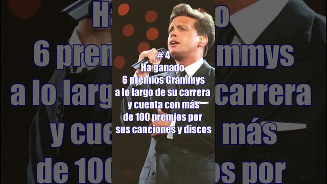 Top 7: Curiosidades sobre Luis Miguel #curiosidades #luismiguel #datoscuriosos #cantante #mexico