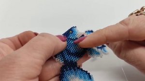 252. ?. " Рыбка". Кирпичное плетение. Часть 3/3.