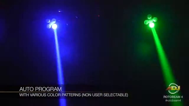 American DJ Rotobeam 4 светодиодный прибор с 4 головами смотреть онлайн