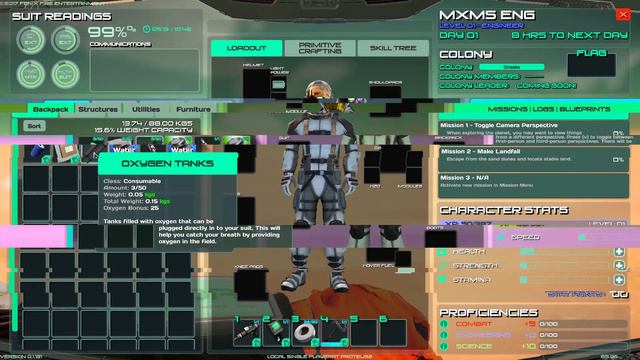 Osiris: New Dawn - Классы персонажей (v 0.1.131)