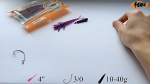 Узел для дроп-шот. Как сделать оснастку. FishUp Flit / Knot drop-shot rig (fishing diy tutorial)