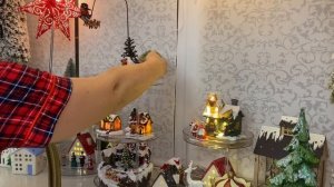 Новогодний декор 2022 Деревня с домиками Fix Price