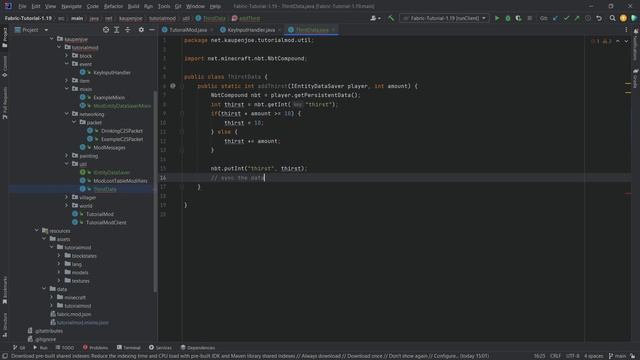 Minecraft 1.19 Fabric Modding Tutorial | SAVING DATA ON THE PLAYER | #16 смотреть онлайн