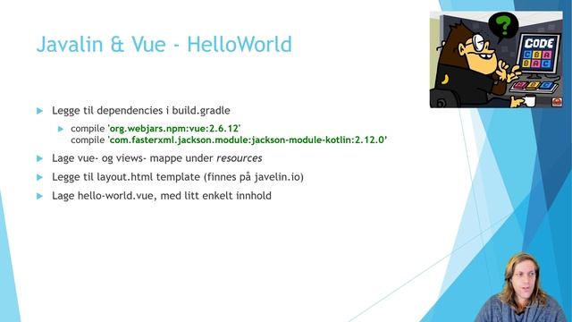 Video 11.2 - Javalin og vue смотреть онлайн
