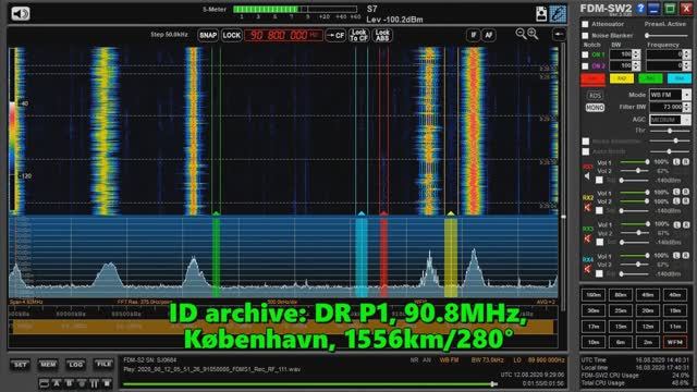 12.08.2020 09:29UTC, [Ms], DR P1, Дания, Копенгаген, 90.8МГц, 1556км