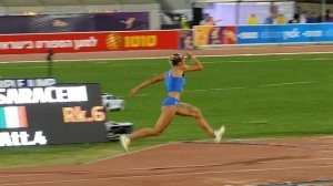Saraceni Erica Giorgia Anoeta (ITA) Triple Jump Women Slow Motion 120 fps Jerusalem 2023