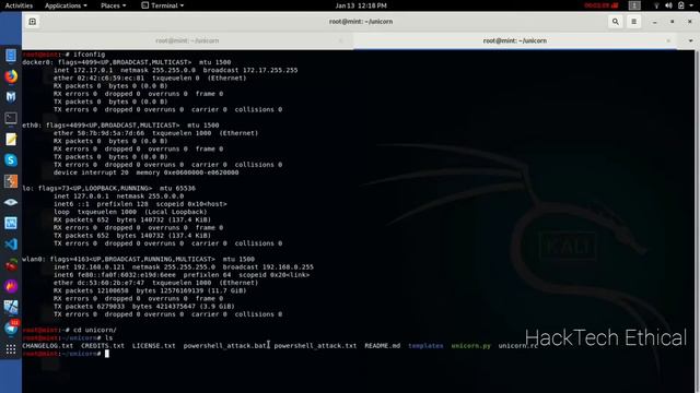 Hacking windows 10 Power Shell Using Unicorn By HackTech Ethical
