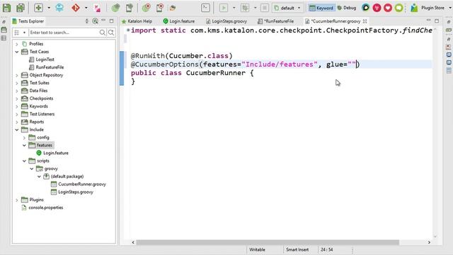 Katalon Studio BDD | How to create Cucumber runner class смотреть онлайн