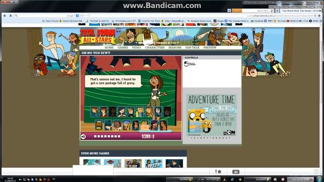 Total Drama World Tour Game " Oh No u Di'n't" смотреть онлайн