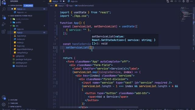 React: Add/Remove Input Fields Dynamically on button click смотреть онлайн