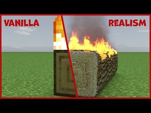 РЕАЛИСТИЧНОЕ ГОРЕНИЕ БРЕВНА В МАЙНКРАФТ #майнкрафт #реализм #бригсон