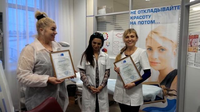 Ученики курса: «Различные техники волосковой методики перманентного макияжа бровей». СПб. смотреть онлайн