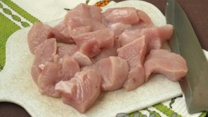 Картошка, тушёная с филе индейки