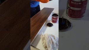 Красим ступени маслом
