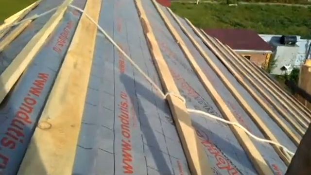 Обрешетка на крыше из сип панелей дома из газобетона смотреть онлайн