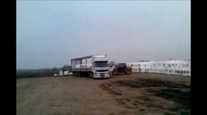 Разгрузка удобрения аммиачная селитра