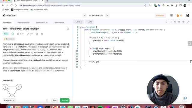1971. Find if Path Exists in Graph | Leetcode смотреть онлайн