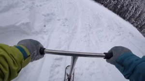 Лютый ФРИРАЙД на САМОКАТЕ с ЛЫЖАМИ